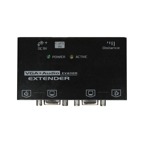 Rextron EVA214 VGA Video Extender over CAT5 with Audio