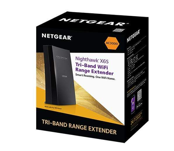Netgear EX8000 Wi-Fi 5 Wireless Router - Tri-band 2.4GHz and 5GHz Gigabit Ethernet Black EX8000-100EUS