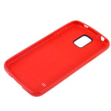 Tuff-Luv Leather Trim Tpu Gel Skin Case Cover for Samsung Galaxy S5 Red F3_43