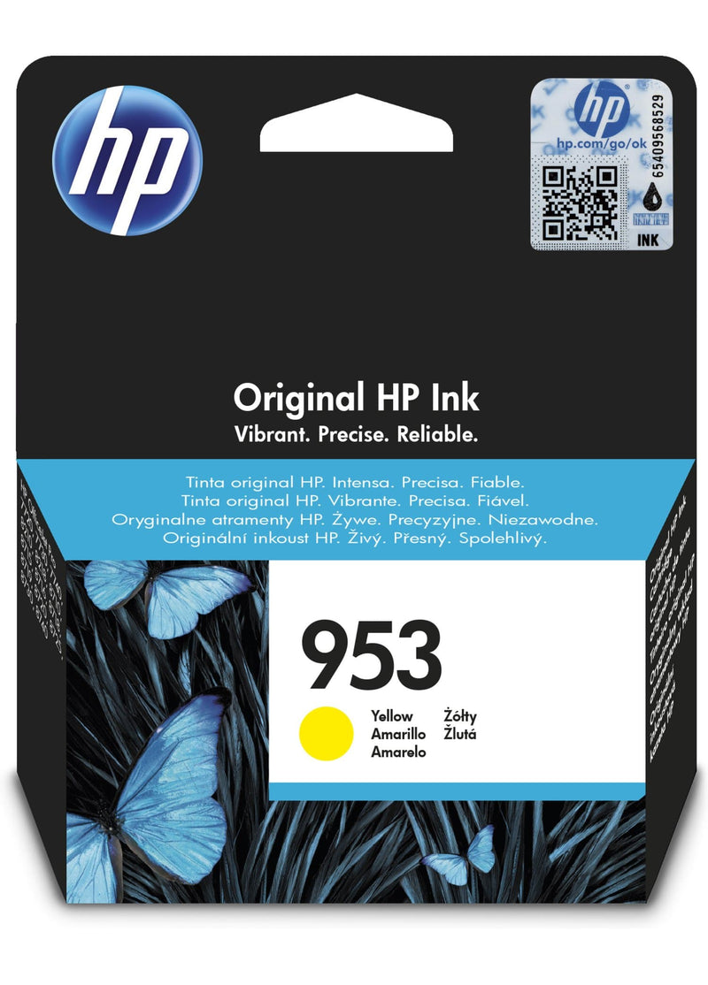 HP 953 Yellow Standard Yield Printer Ink Cartridge Original F6U14AE Single-pack