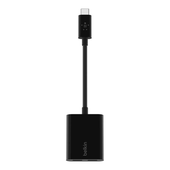 Belkin 60W USB-C Audio with Charge Adapter Black F7U081BTBLK
