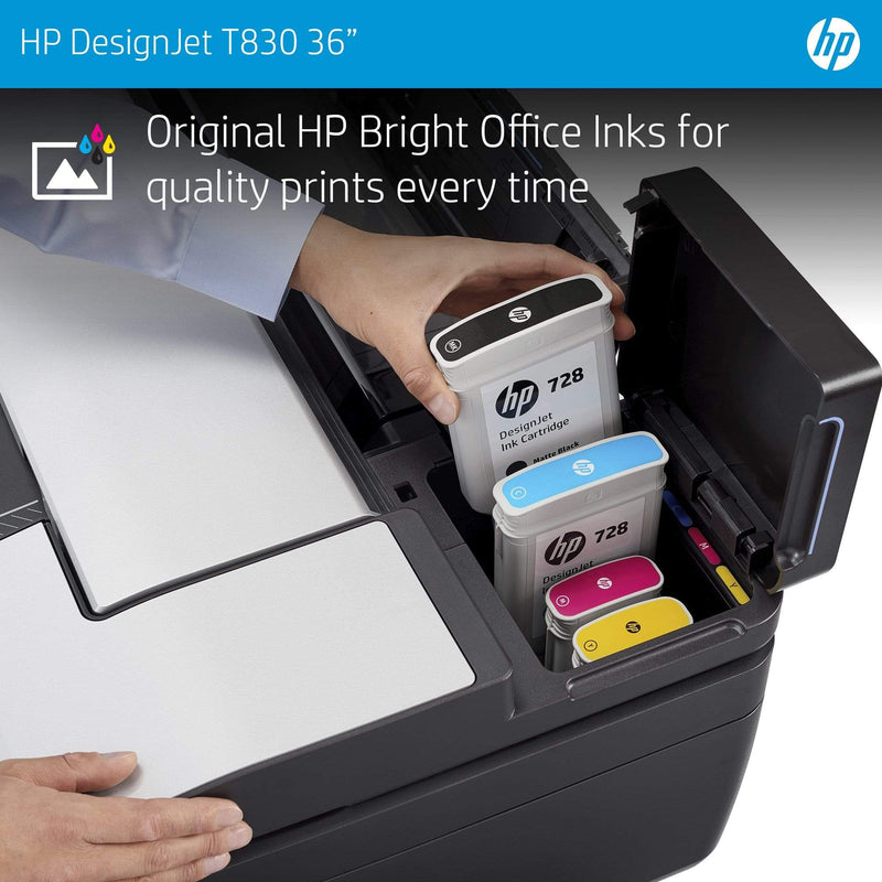 HP Designjet T830 large format printer Wi-Fi Thermal inkjet Colour 2400 x 1200 DPI A0 (841 x 1189 mm) Ethernet LAN