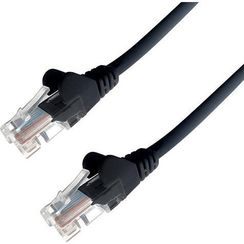 Acconet CAT6 UTP Flylead 3m Cable - Black FLY-3-BLACK