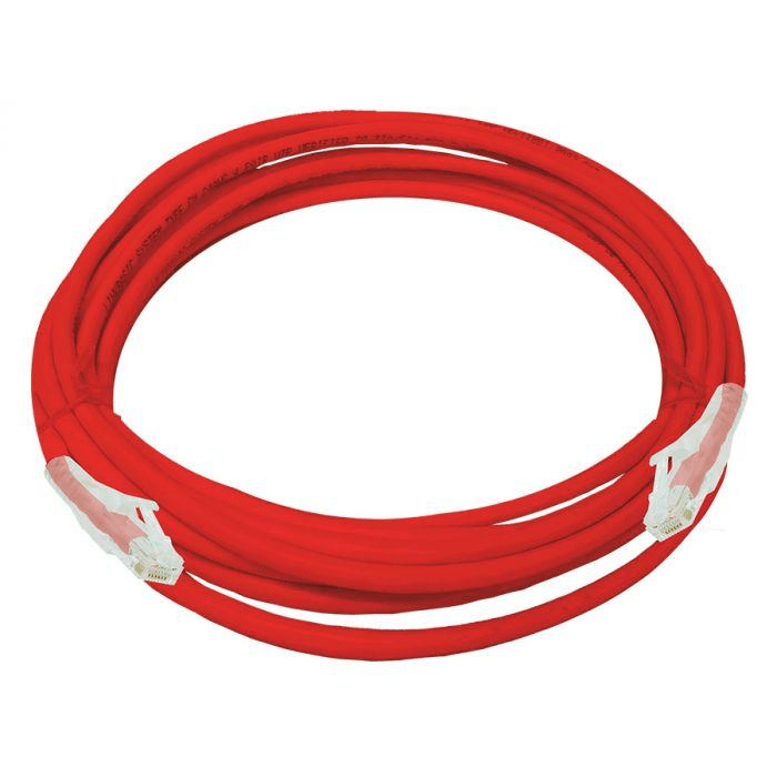 Acconet CAT6 UTP Flylead Cable 5m - Red FLY-5-RED