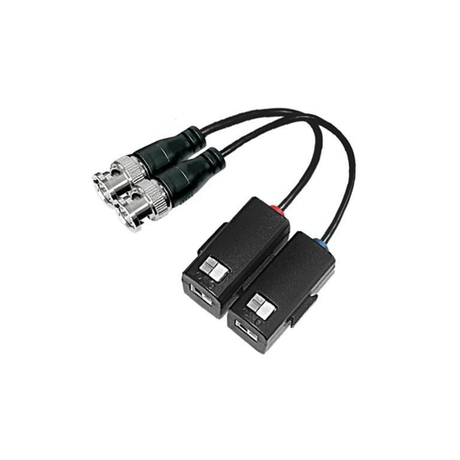 Folksafe 1-ch HD-CVI,TVI and AHD Passive Balun Zinc BNC Connector FS-HDP4101P