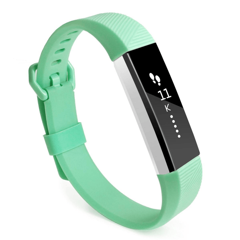 Tuff-Luv Silicone Strap Band for the Fitbit Alta / Alta HR - Light Green G2_96