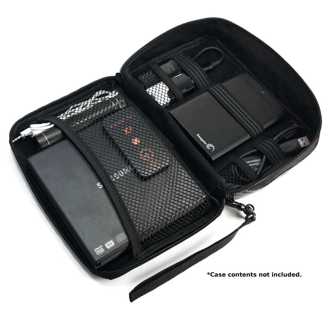 Tuff-Luv Electronics Accessories Travel Organizer/Gadget Bag Grey Stripe G3_84