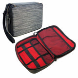 Tuff-Luv Electronics Accessories Travel Organizer/Gadget Bag Grey Stripe G3_84