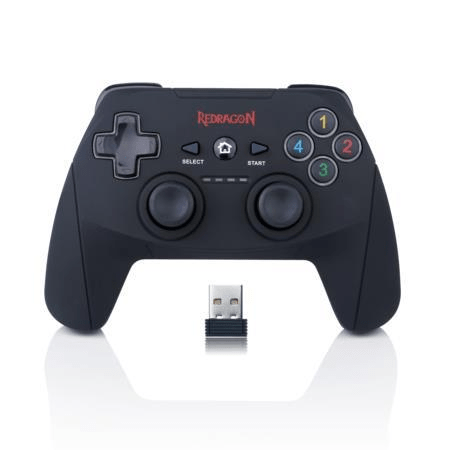 Redragon HARROW G808 Gamepad Android and PSP Slim PS PS3 Analogue Digital RF Black