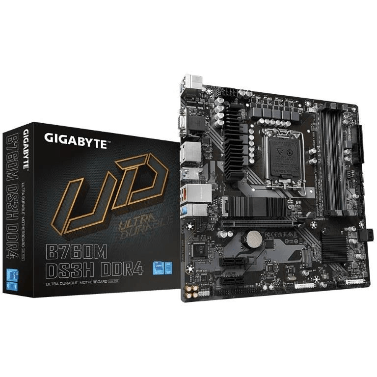 Gigabyte B760M DS3H DDR4 Intel Socket LGA 1700 mATX Motherboard GA-B760M-DS3H-DDR4