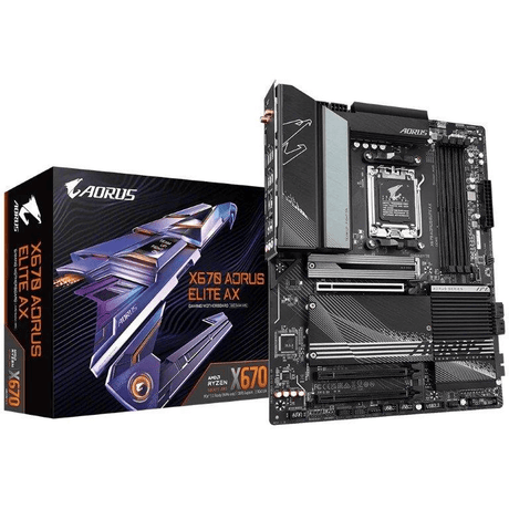 Gigabyte X670 Aorus Elite AX AMD Socket AM5 WiFi 6 ATX Motherboard GA-X670-AORUS-ELITE-AX