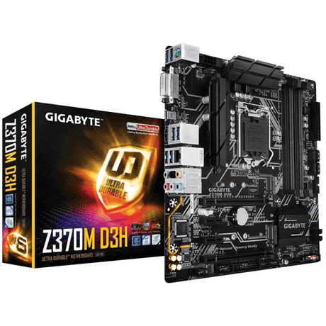GIGABYTE Z370M D3H motherboard LGA 1151 (Socket H4) Micro ATX Intel Z370 GA-Z370M-D3H