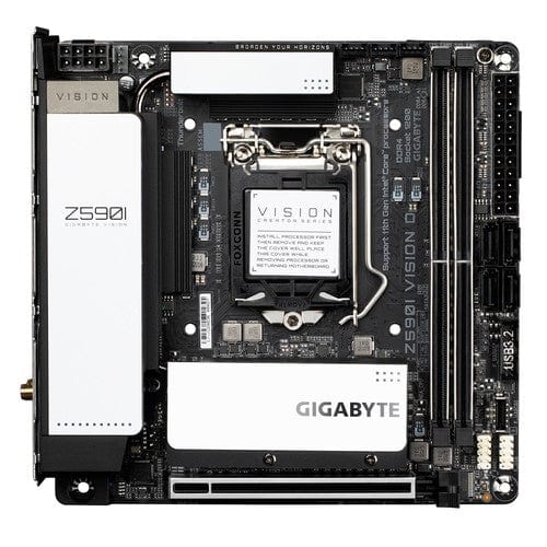 Gigabyte Vision D Intel LGA 1200 mini ITX Motherboard GA-Z590I-VISION-D