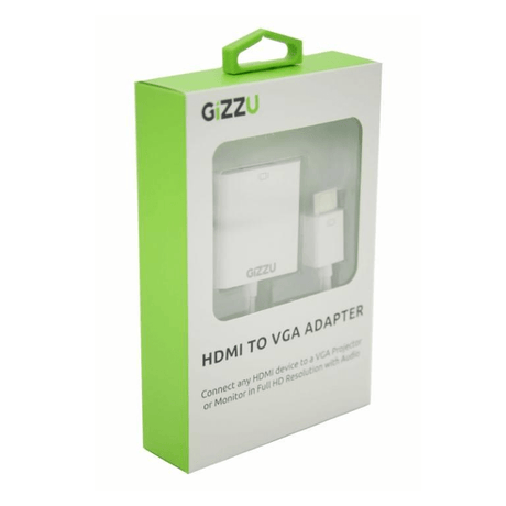 Gizzu HDMI to VGA Adapter with Audio GAHDMIVGAW