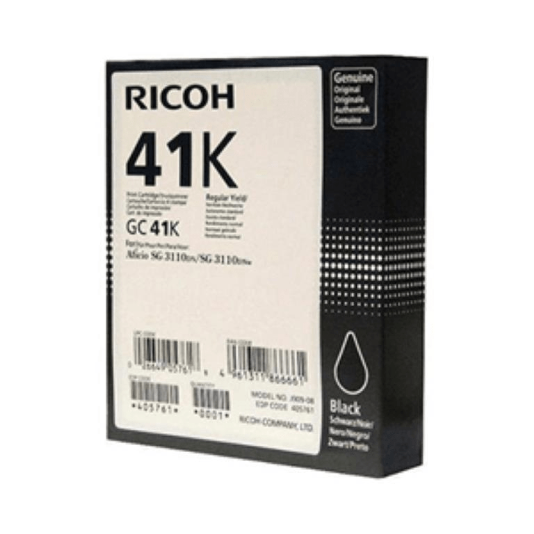 Ricoh GC41BK Black Gel Cartridge GC41HYBLK