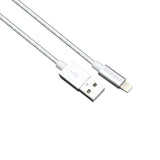 Gizzu Lightning Charge Braided Cable 2m White GCALB2MS