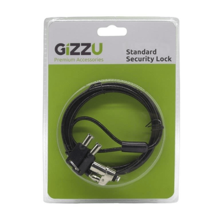 Gizzu 1.8m Noble Wedge Laptop Cable Lock GCWKLMK