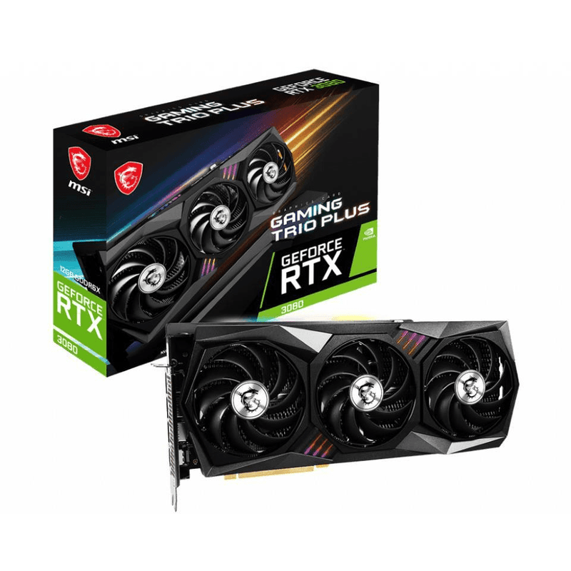 MSI RTX 3080 Gaming Trio LHR 12GB GDDR6X Graphic Card GEFORCE RTX 3080 GAMING T