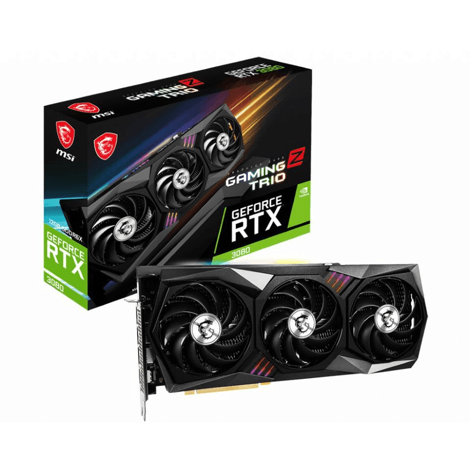 MSI RTX 3080 Gaming Z Trio LHR 12GB GDDR6X Graphic Card GEFORCE RTX 3080 GAMING Z