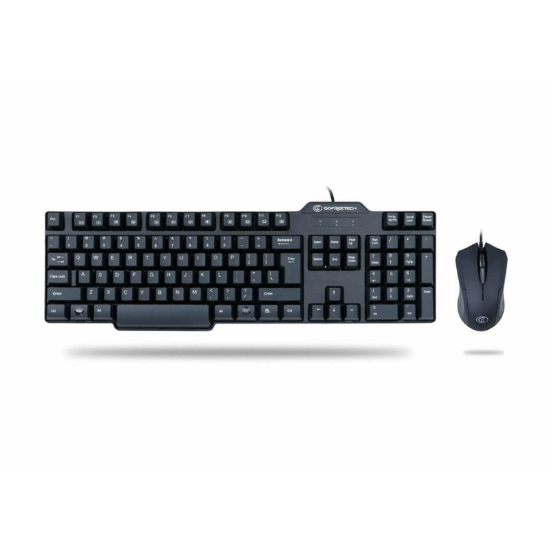 GoFreetech Wired Keyboard and Mouse Combo Black GFT-S003