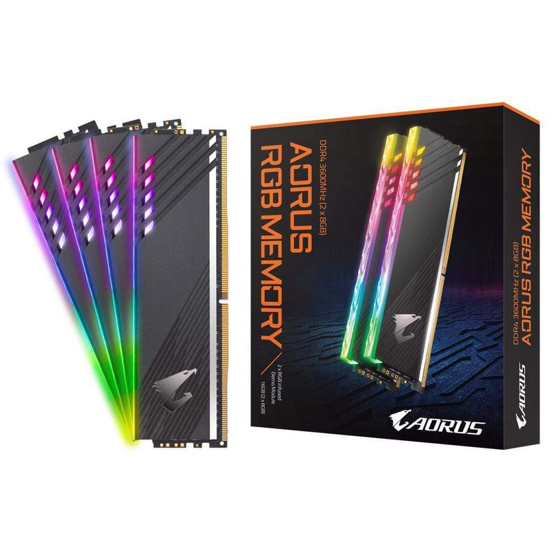 GIGABYTE AORUS RGB Memory Module 16GB 2 x 8GB DDR4 3600MHz GP-AR36C18S8K2HU416RD