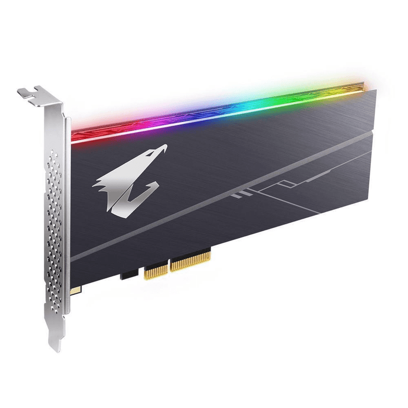GIGABYTE AORUS RGB AIC Full-Height/Half-Length 512GB PCIe 3.0 3D TLC NVMe Internal SSD GP-ASACNE2512GTTDR