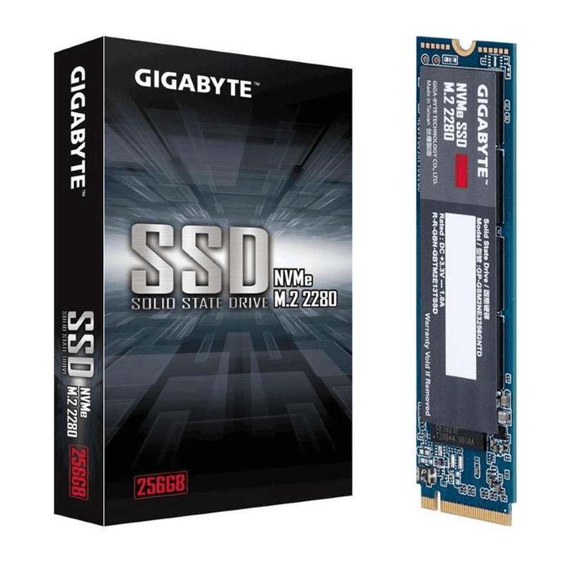 Gigabyte GP-GSM2NE3256GNTD M.2 256GB PCIe 3.0 NVMe Internal SSD