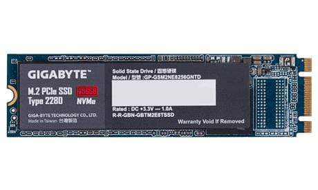 GIGABYTE GP-GSM2NE8256GNTD M.2 256GB PCIe 3.0 V-NAND NVMe Internal SSD