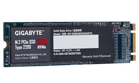 GIGABYTE GP-GSM2NE8256GNTD M.2 256GB PCIe 3.0 V-NAND NVMe Internal SSD