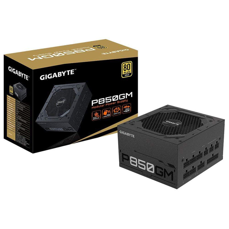 GIGABYTE GP-P850GM 80 PLUS Gold 850 W 20+4 pin ATX Black Power Supply GP-P850GM