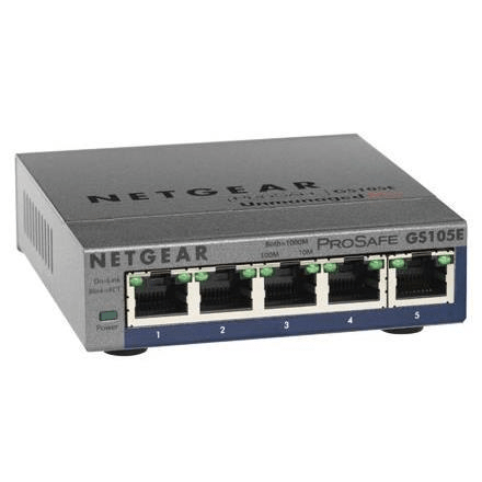 Netgear 5-port PoE Gigabit Ethernet Plus Switch GS105PE GS105PE-10000S