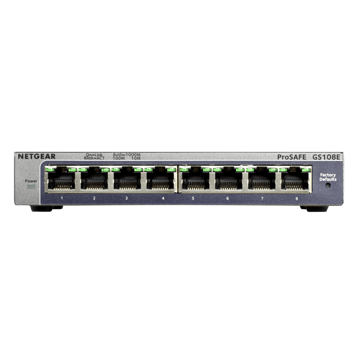 Netgear Gigabit Plus Switch Series GS108E Managed Ethernet Black GS108E-300PES