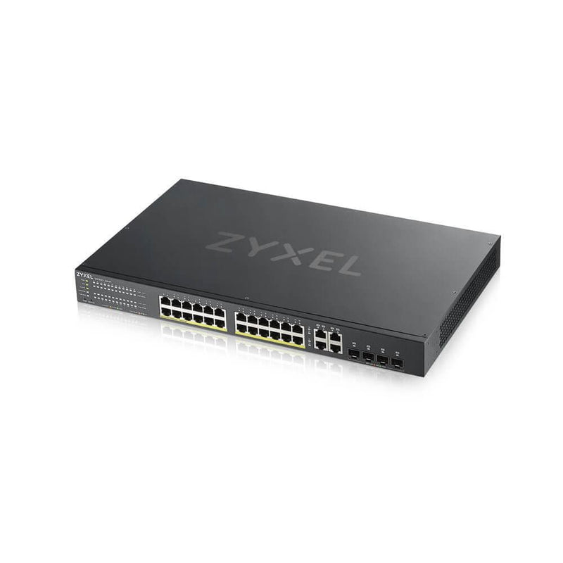ZyXEL GS1920-24HPV2 Managed Switch Gigabit Ethernet PoE Black GS192024HPV2-EU0101F