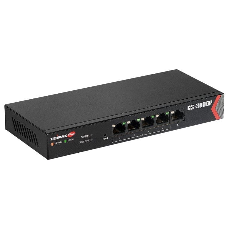 Edimax GS-3005P Long Range 5-port Gigabit Web Managed Switch with 4 PoE+ Ports GS3005P
