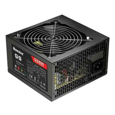Huntkey 80 PLUS 500W 20+4 Pin ATX Black Power Supply GS600