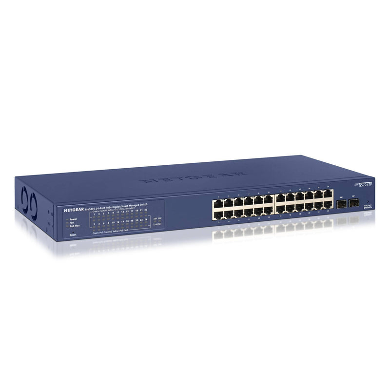 Netgear GS724TP Managed Switch L2/L3/L4 Gigabit Ethernet PoE 1U Black Grey GS724TP-200EUS