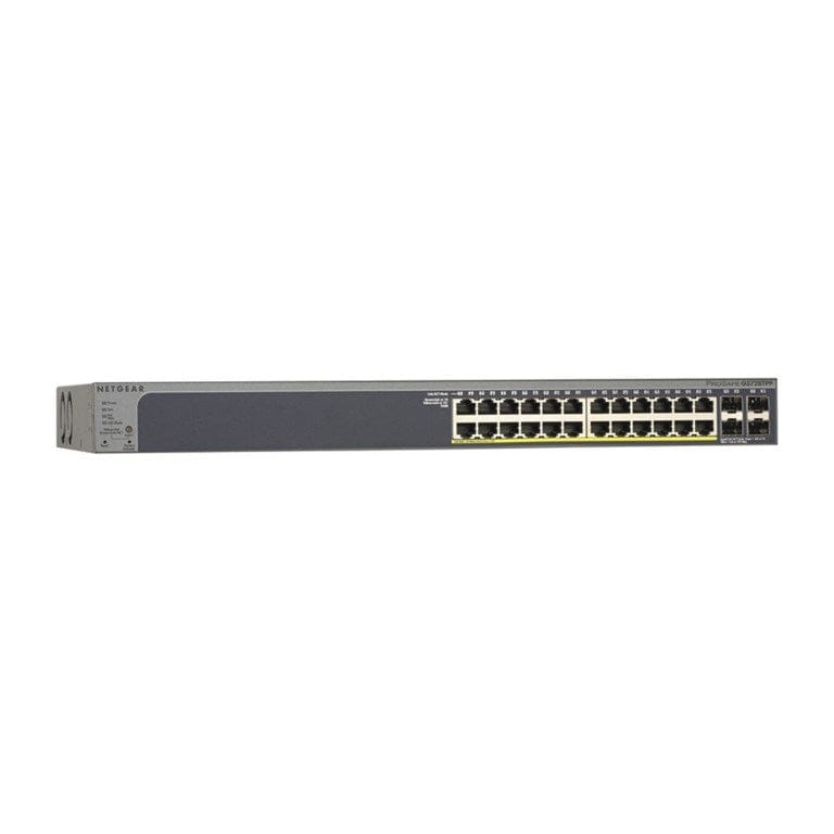 Netgear ProSAFE 24-port Gigabit PoE+ Managed Switch with 4x Gigabit SFP ports GS728TPP-200EUS