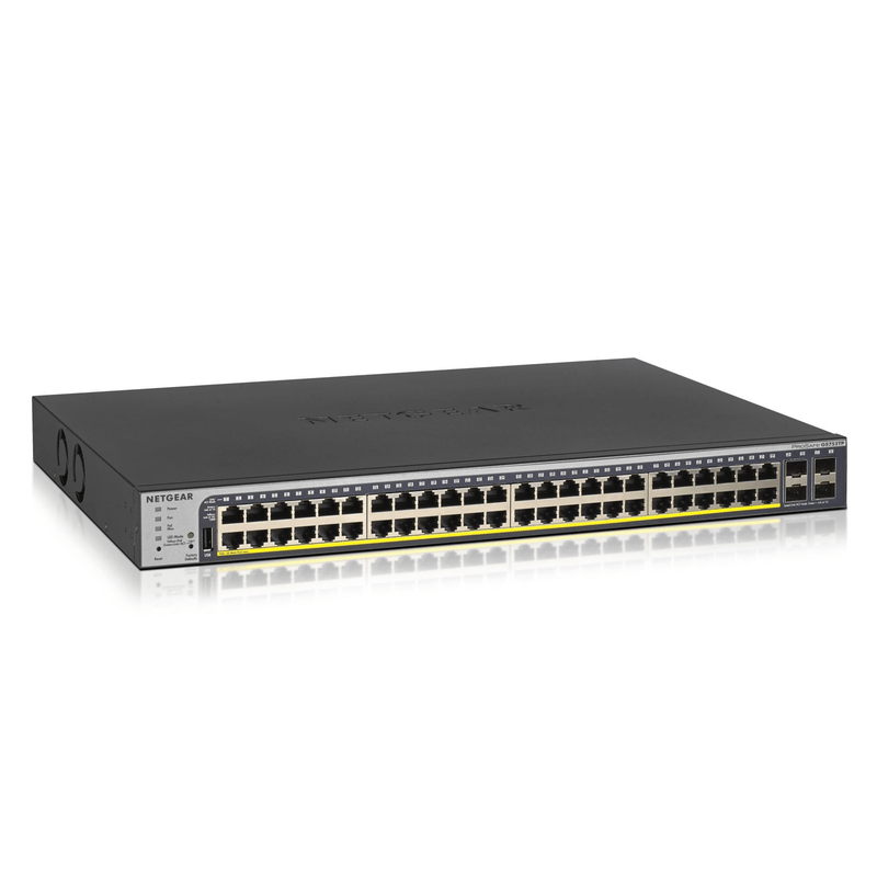 Netgear GS752TP 52-port Managed Switch L2/L3/L4 Gigabit Ethernet PoE 1U Black GS752TP-200EUS
