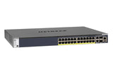 Netgear M4300-28G-PoE+ Managed L2/L3/L4 10G Ethernet (100/1000/10000) Power over Ethernet (PoE) 1U Black