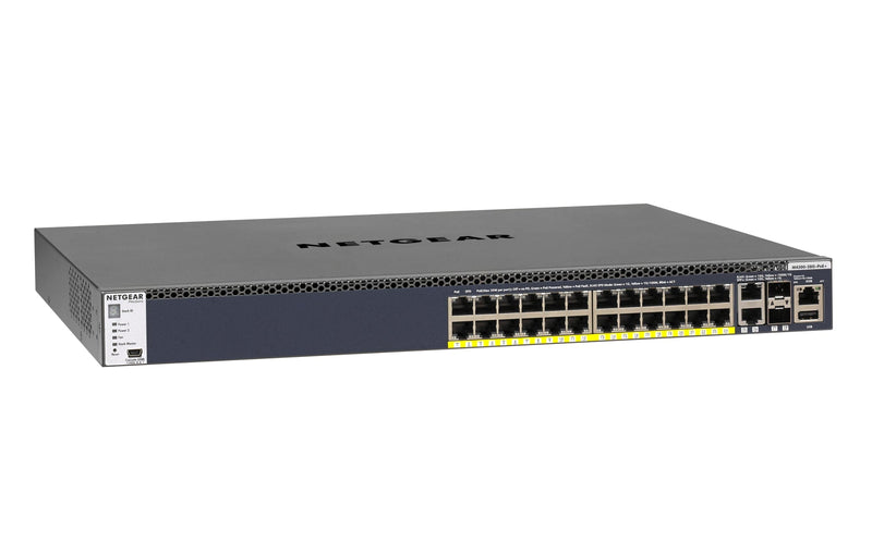 Netgear M4300-28G-PoE+ Managed L3 Gigabit Ethernet (10/100/1000) Black 1U Power over Ethernet (PoE)