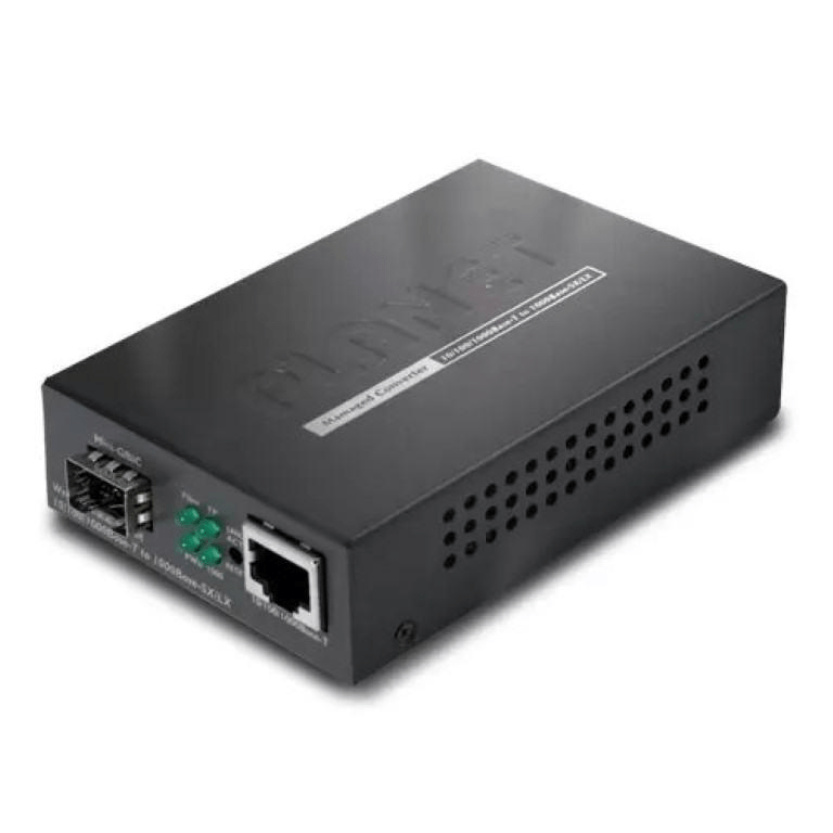 Planet GT-905A 10/100/1000T to 100/1000X Managed Media Converter - SFP, mini-GBIC