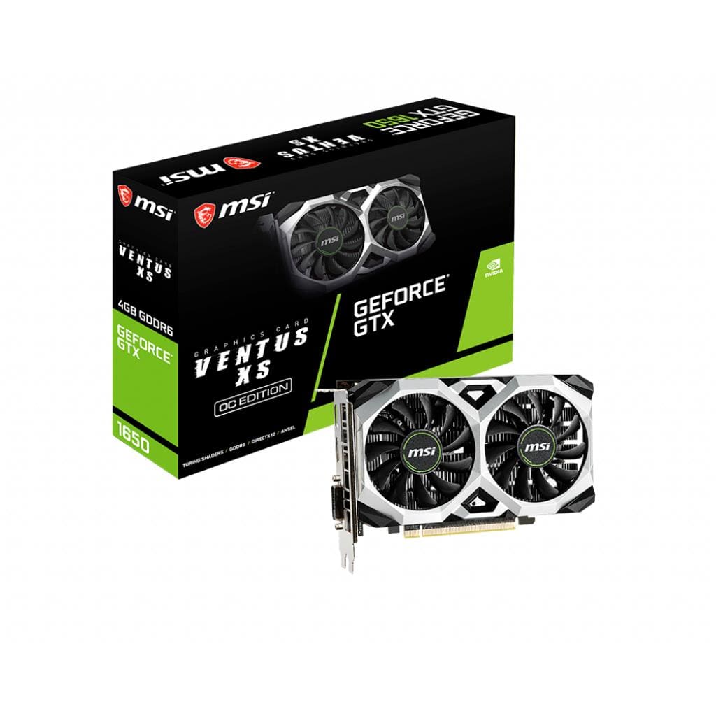 MSI Geforce GTX 1650 D6 Ventus XS OC 4GB GDDR6 Graphics Card GTX