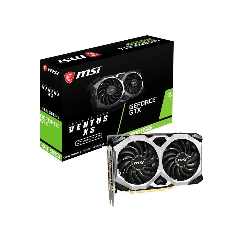MSI Nvidia GeForce GTX 1660 SUPER VENTUS XS Graphics Card - GTX1660 SUPER 6GB GDDR6