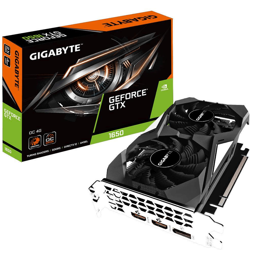 Gigabyte nVidia GTX1650 OC 4GB GDDR5 Graphics Card GV-N1650OC-4GD
