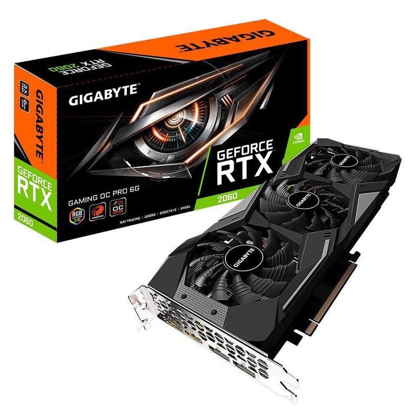 GIGABYTE Nvidia GeForce RTX 2060 GV-N2060GamingOC PRO-6GD (REV 2.0) Graphics Card - RTX2060 Gaming OC Pro 6G 6GB GDDR6 GV-N2060GAMINGOC PRO-6GD (REV 2.0)