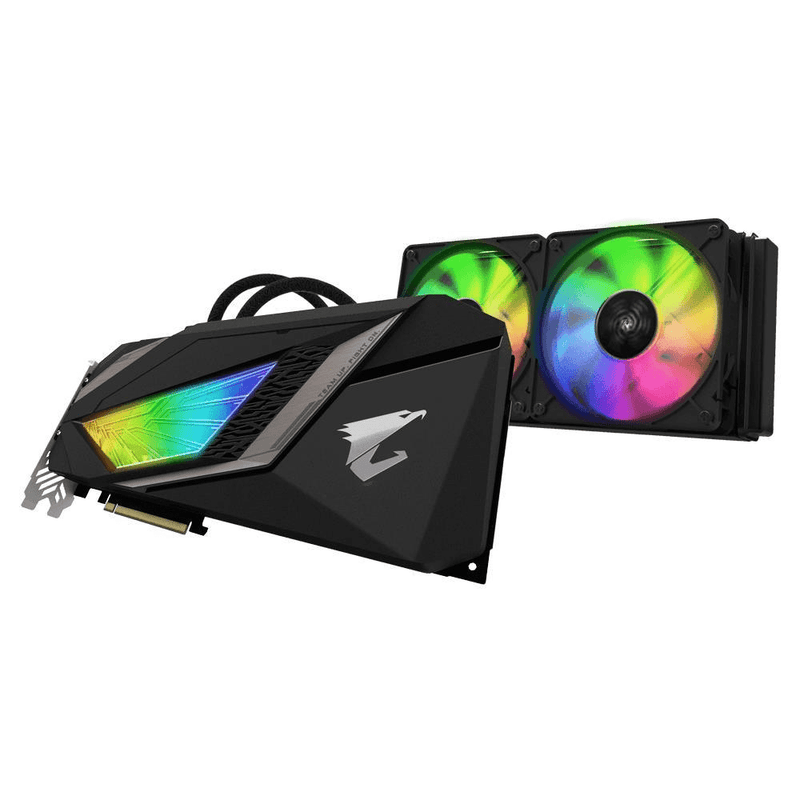 GIGABYTE Nvidia GeForce RTX 2080 Ti GV-N208TAORUSX W-11GC Graphics Card - RTX2080 Ti AORUS XTREME WATERFORCE 11G