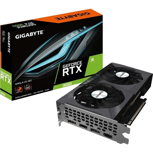 Gigabyte GeForce RTX 3050 Eagle OC 8GB GDDR6 Graphics Card GV-N3050EAGLE OC-8GD
