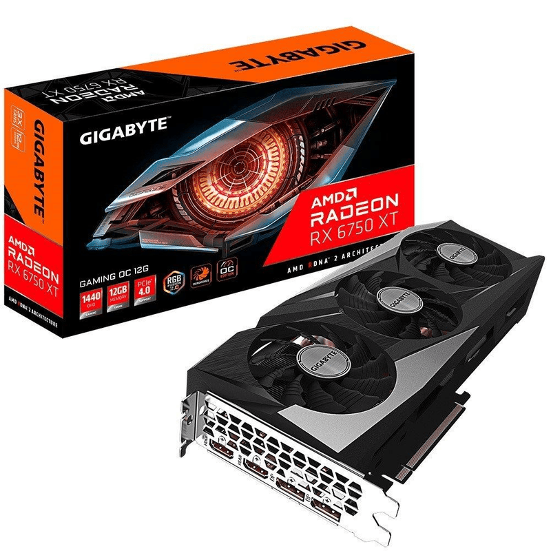 Gigabyte AMD Radeon RX 6750 XT Gaming OC 12G 12GB GDDR6 Graphics Card GV-R675XTGAMING OC-12GD