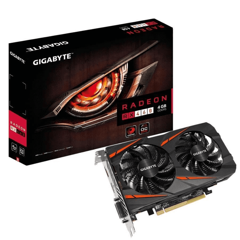 GIGABYTE AMD Radeon RX 460 GV-RX460WF2OC-4GD Graphics Card - RX460 Windforce OC 4GB