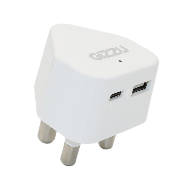 Gizzu Wall Charger Type C 20 USB SA 3 Prong White - GWCUC20W